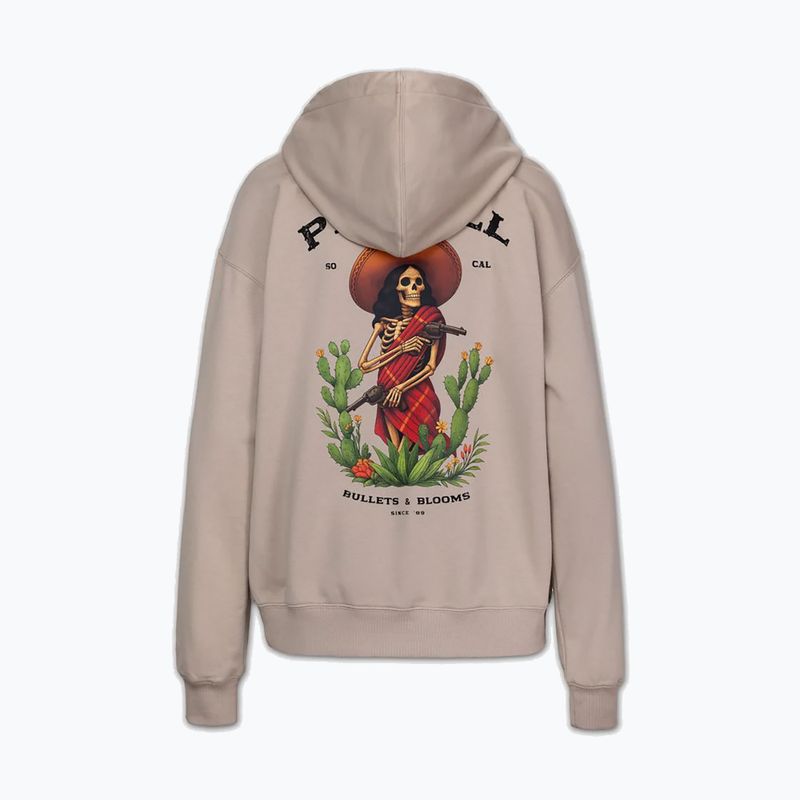 Bluza damska Pitbull Bullets & Blooms Hooded sand savana 6