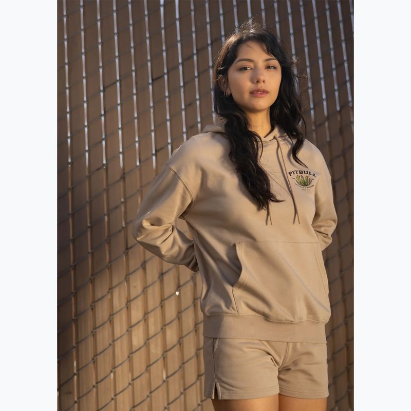 Bluza damska Pitbull Bullets & Blooms Hooded sand savana 11