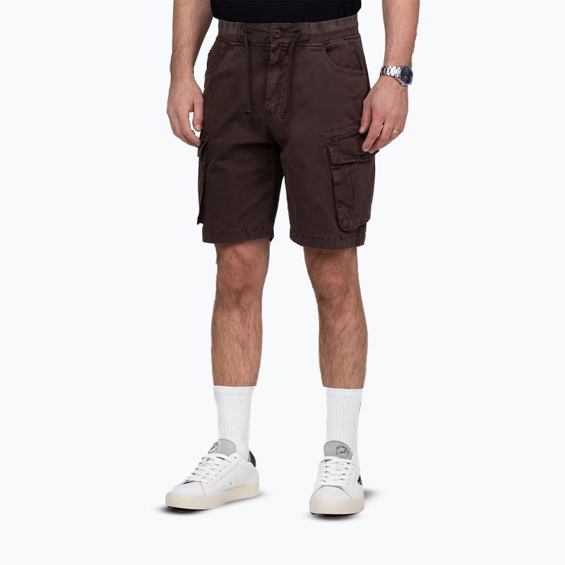 Spodenki męskie Pitbull Proctor Drawstring Cargo dark brown 3