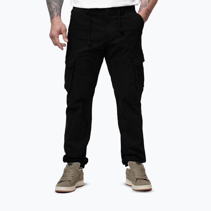 Spodnie męskie Pitbull Proctor Drawstring Joggery Cargo black