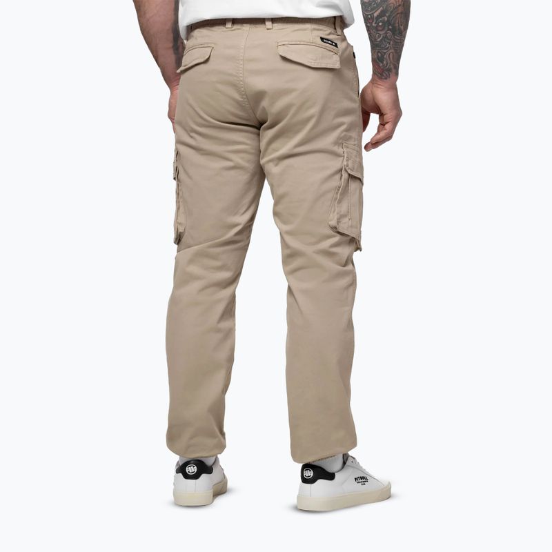 Spodnie męskie Pitbull Proctor Drawstring Joggery Cargo light sand 3