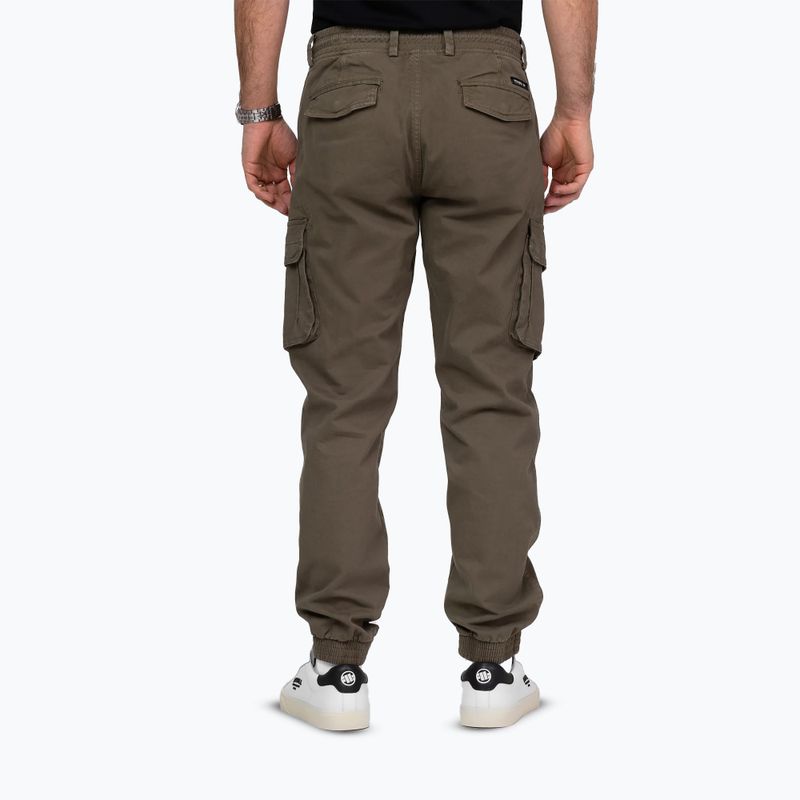 Spodnie męskie Pitbull Proctor Drawstring Joggery Cargo olive 2