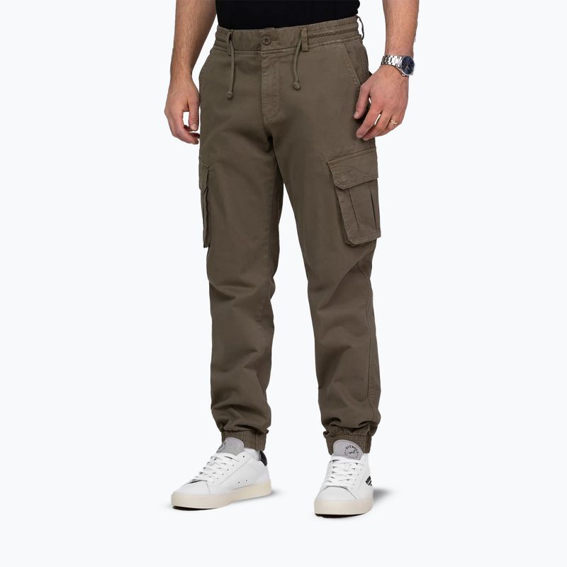Spodnie męskie Pitbull Proctor Drawstring Joggery Cargo olive 4