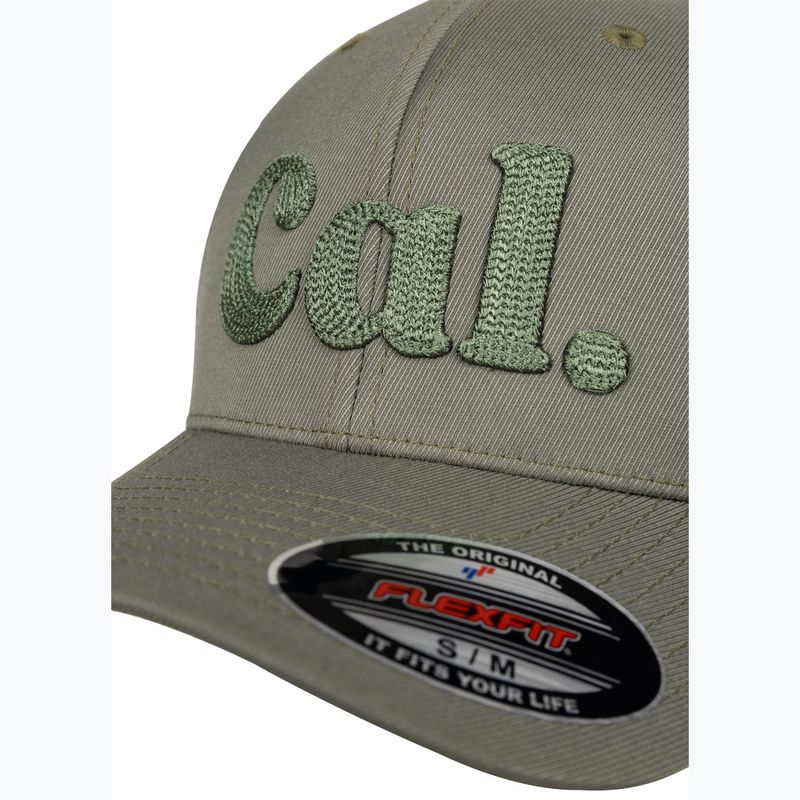 Czapka z daszkiem męska Pitbull Full Cap 3D Cal Flexfit Dusty Salvia zielony 3