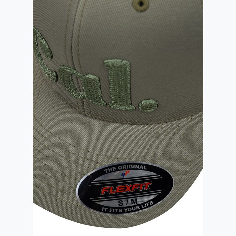 Czapka z daszkiem męska Pitbull Full Cap 3D Cal Flexfit Dusty Salvia zielony 4