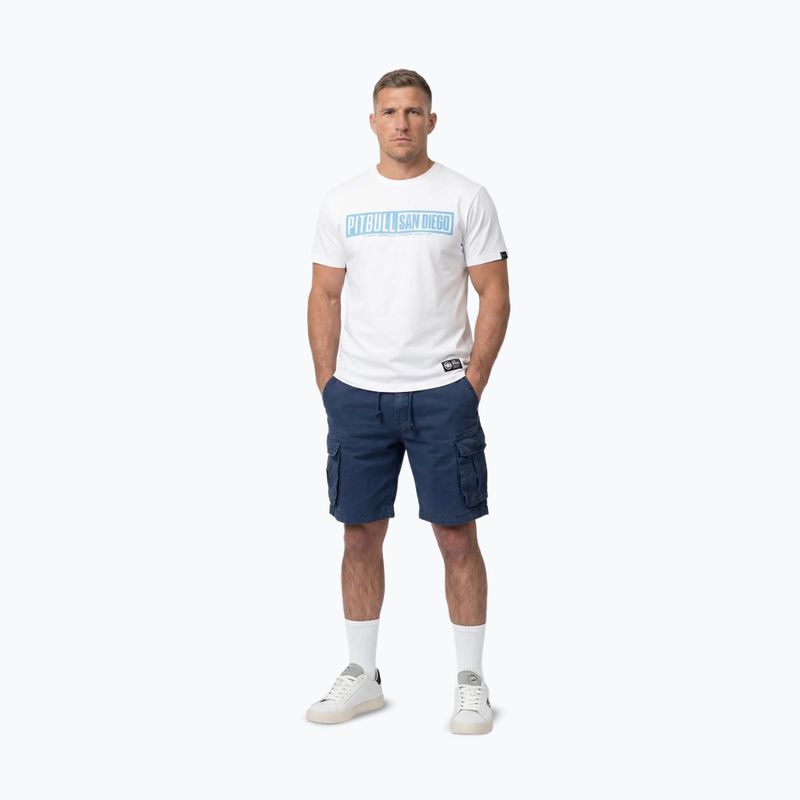 Koszulka męska Pitbull Eighty Nine Dog white/light blue 2