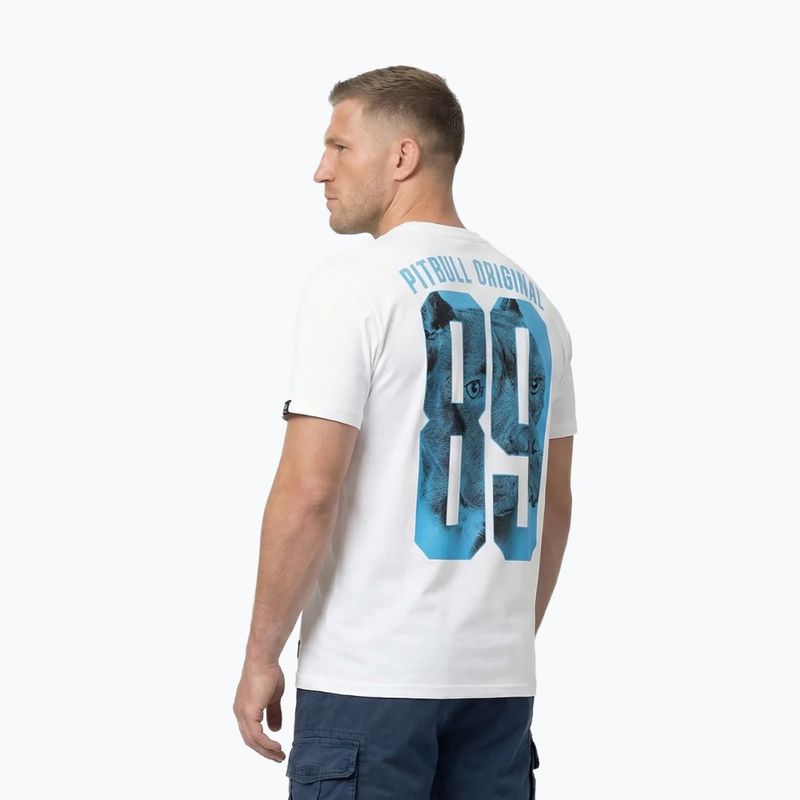 Koszulka męska Pitbull Eighty Nine Dog white/light blue 3
