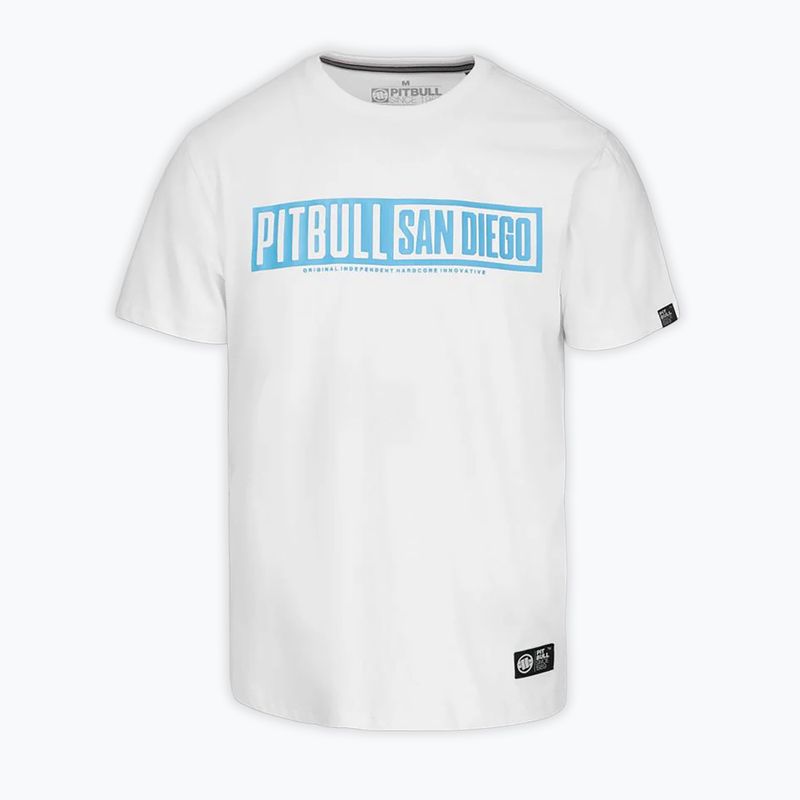 Koszulka męska Pitbull Eighty Nine Dog white/light blue 5