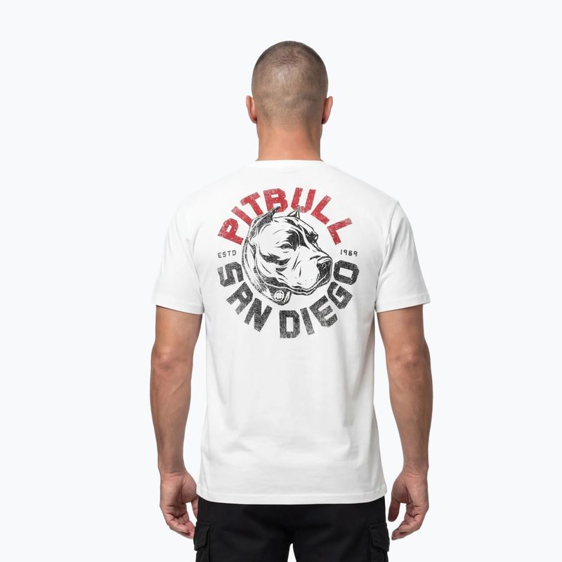 Koszulka męska Pitbull Dog SD white 3