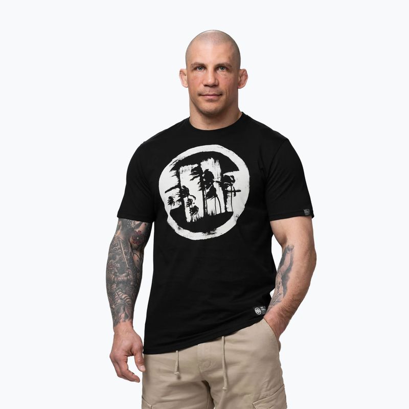 Koszulka męska Pitbull Logo Palms black 4