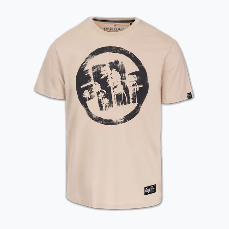 Koszulka męska Pitbull Logo Palms ultra light sand 4