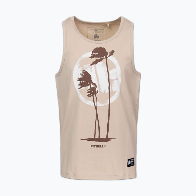 Koszulka męska Pitbull Palms Tank Top light sand 3