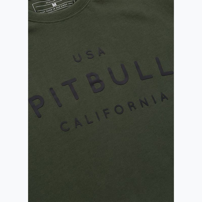 Koszulka męska Pitbull USA CAL Big Logo old green 7