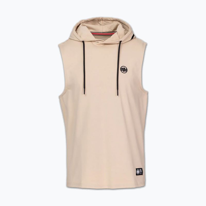 Bluza treningowa męska Pitbull Mercado Hilltop Sleeveless Hooded pale sand 3