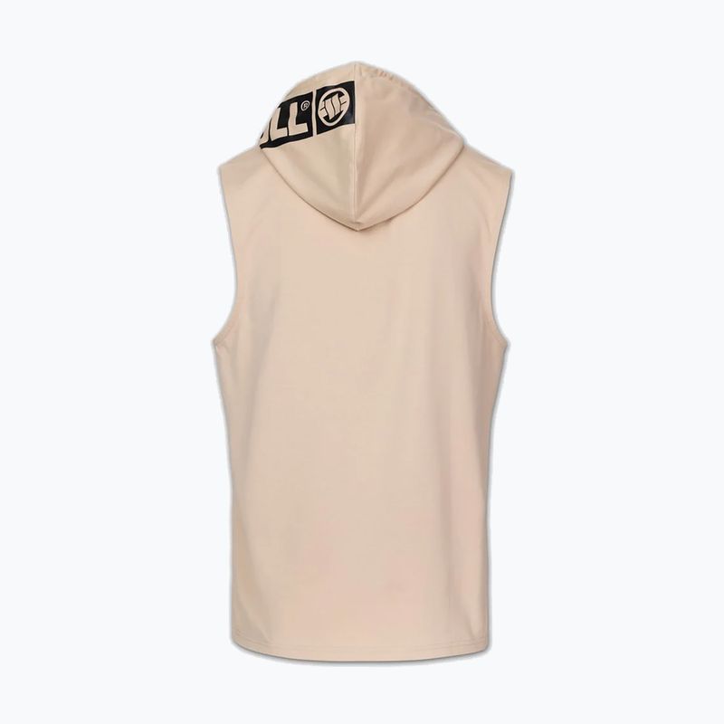 Bluza treningowa męska Pitbull Mercado Hilltop Sleeveless Hooded pale sand 4