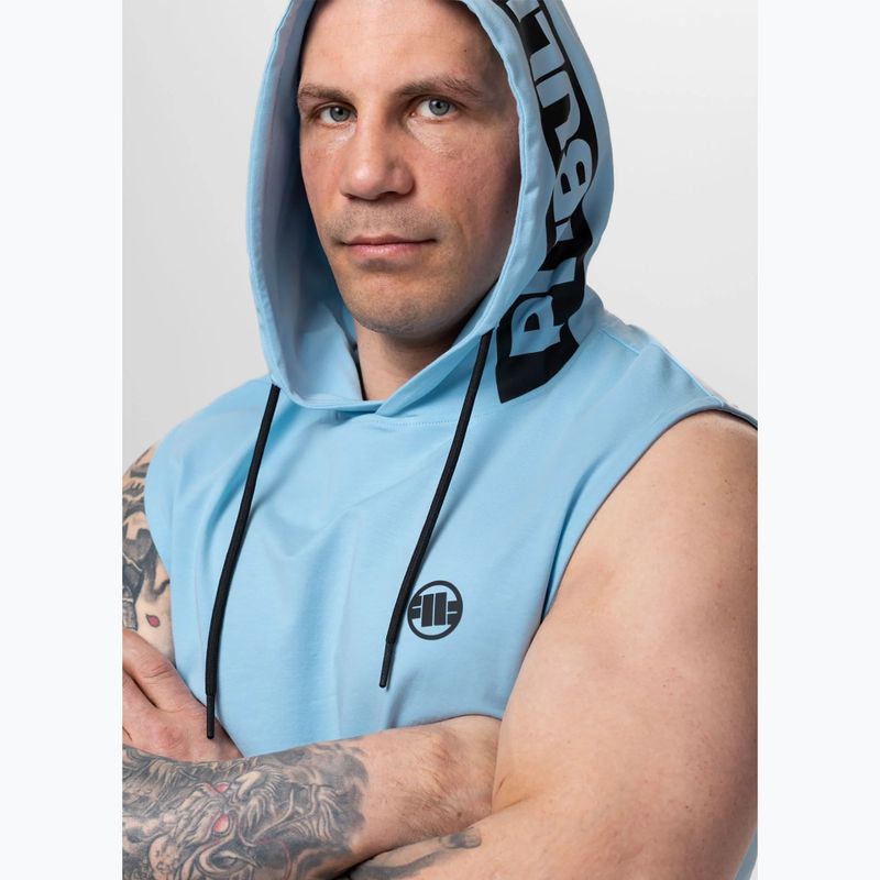 Bluza treningowa męska Pitbull Mercado Hilltop Sleeveless Hooded light blue 5
