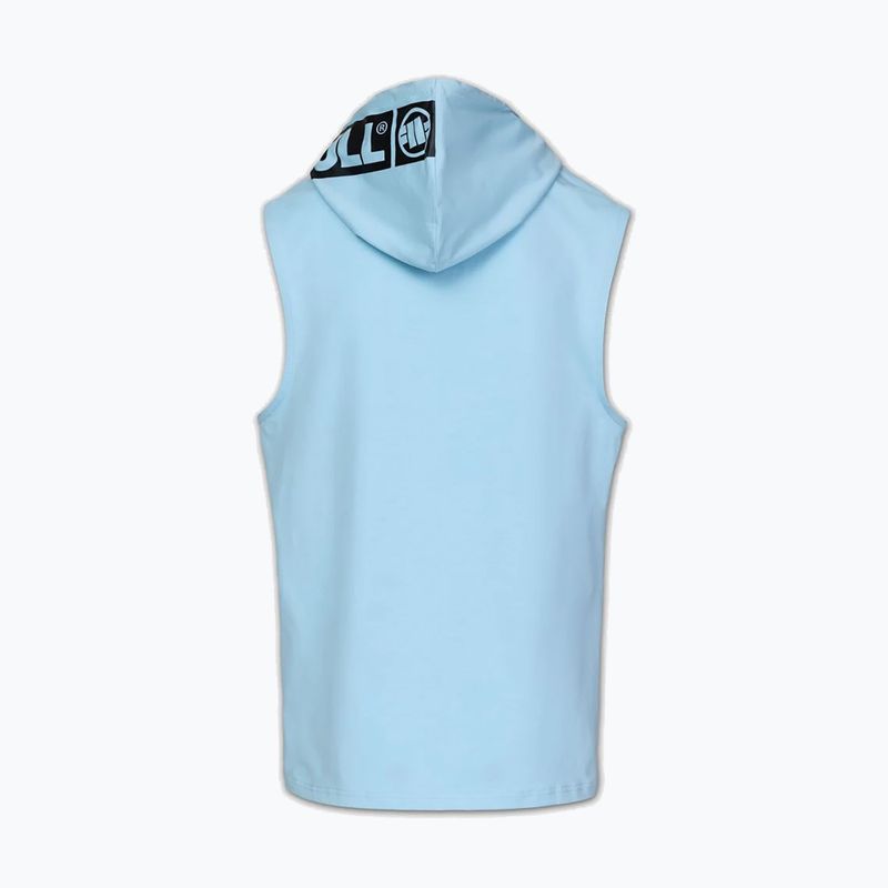 Bluza treningowa męska Pitbull Mercado Hilltop Sleeveless Hooded light blue 7
