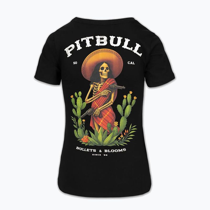 Koszulka damska Pitbull Bullets & Blooms black 4