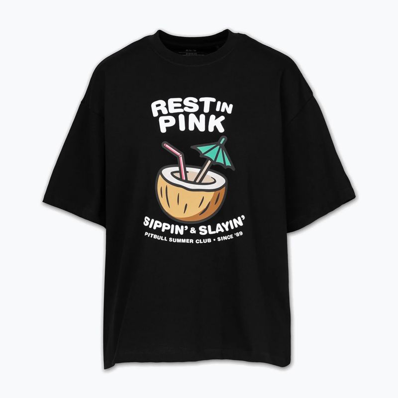 Koszulka damska Pitbull Rest In Pink Oversize black 5