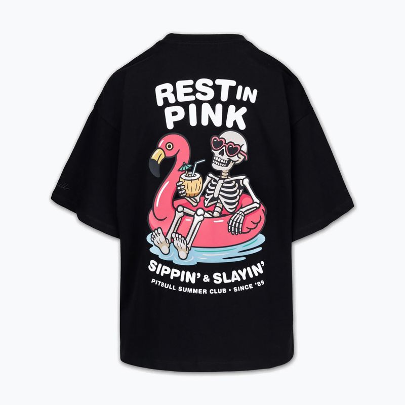 Koszulka damska Pitbull Rest In Pink Oversize black 6