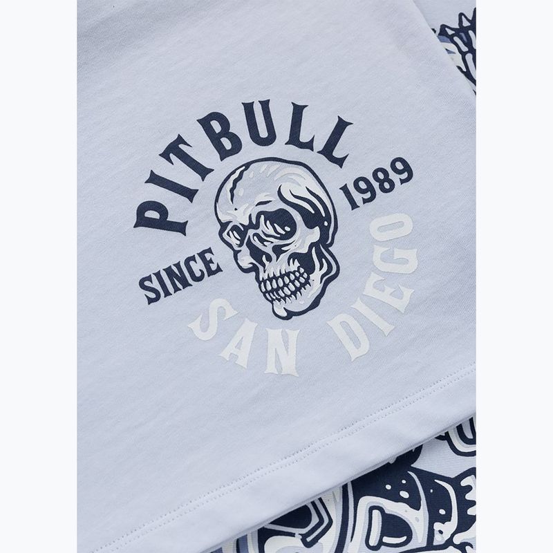 Koszulka damska Pitbull Skull Oversize frosted blue 9