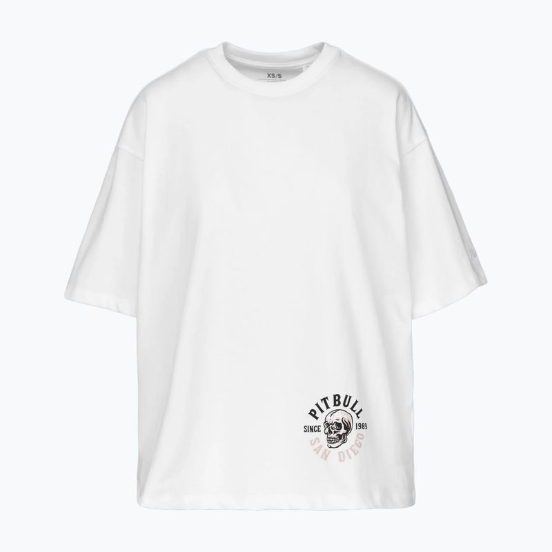 Koszulka damska Pitbull Skull Oversize white 4