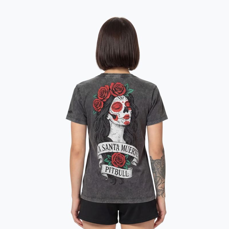 Koszulka damska Pitbull Santa Muerte graphite 3