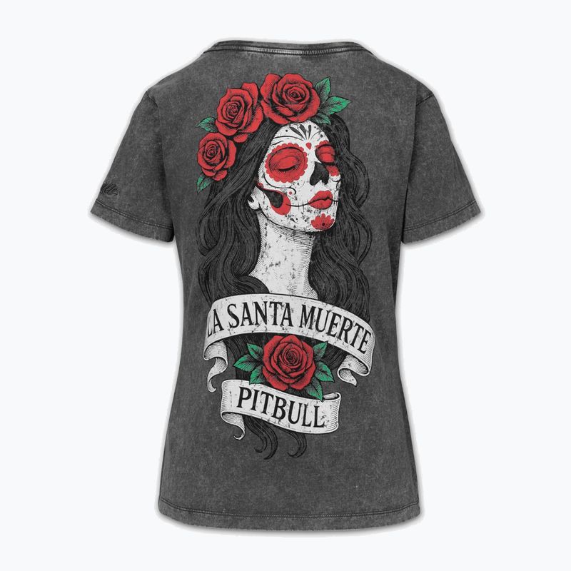 Koszulka damska Pitbull Santa Muerte graphite 5