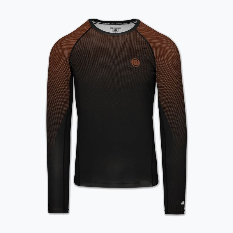 Rashguard longsleeve męski Pitbull Belt Rashguard brown 3