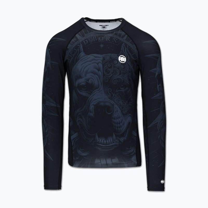Rashguard longsleeve męski Pitbull World Rashguard black 5
