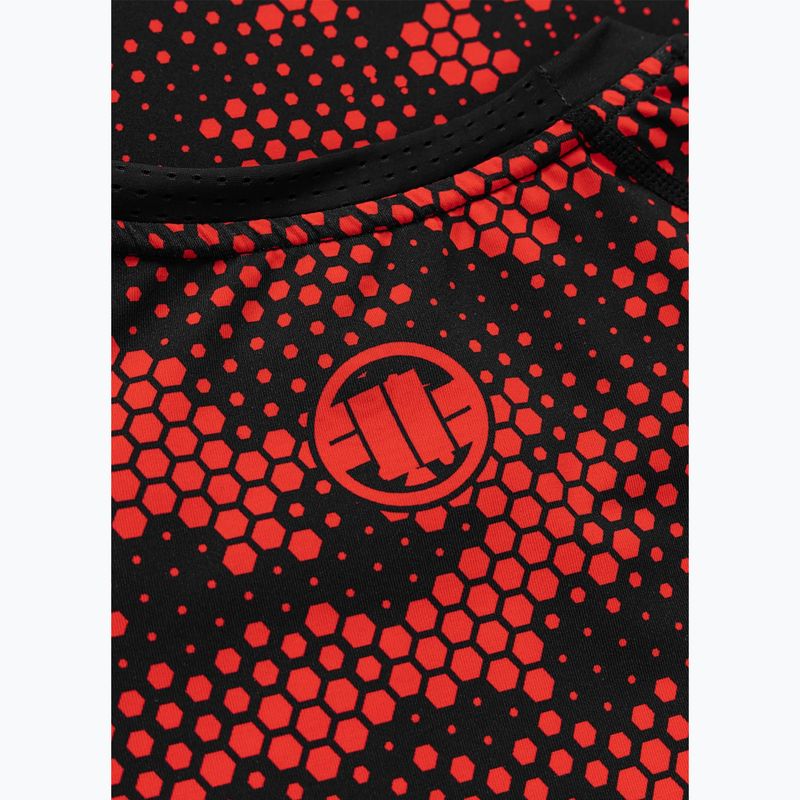 Rashguard męski Pitbull Hex Camo Hilltop Rashguard red 7