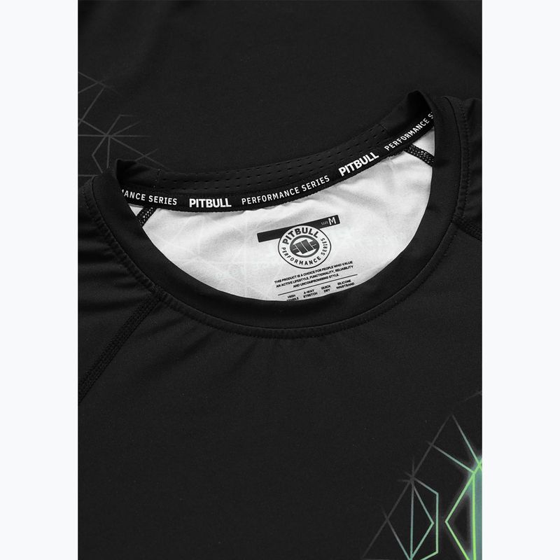 Rashguard longsleeve męski Pitbull Ray Rashguard fluo green 5