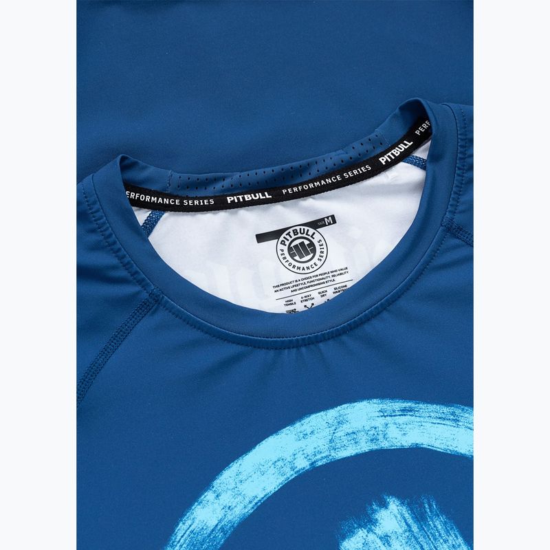 Koszulka męska Pitbull Rashguard Logo Palms blue 5