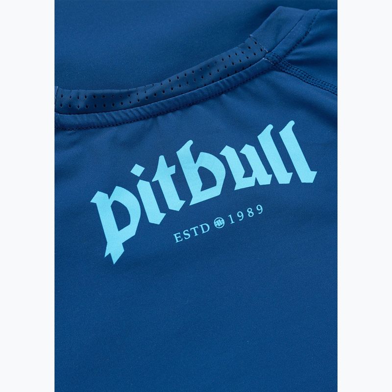 Koszulka męska Pitbull Rashguard Logo Palms blue 7