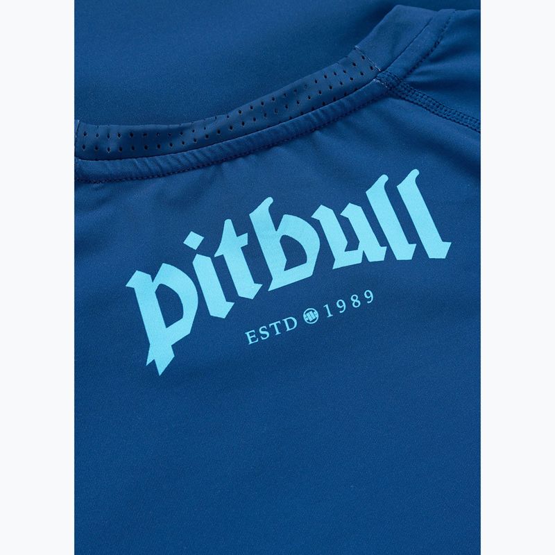 Rashguard longsleeve męski Pitbull Rashguard Logo Palms blue 7
