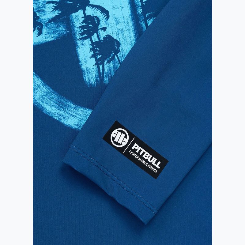 Rashguard longsleeve męski Pitbull Rashguard Logo Palms blue 8