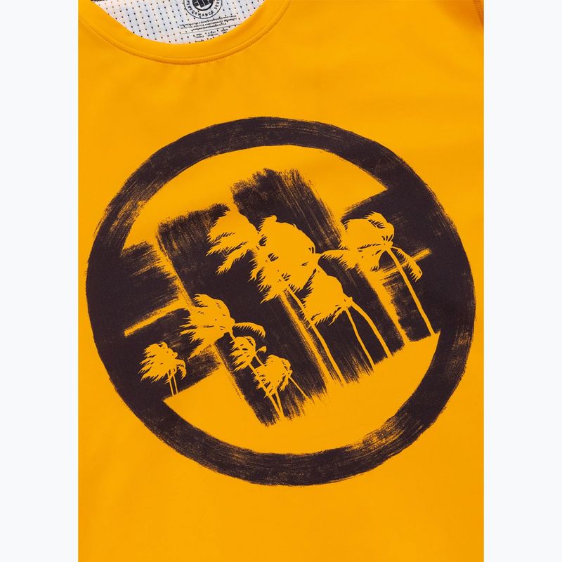 Koszulka męska Pitbull Logo Palms mesh yellow 7