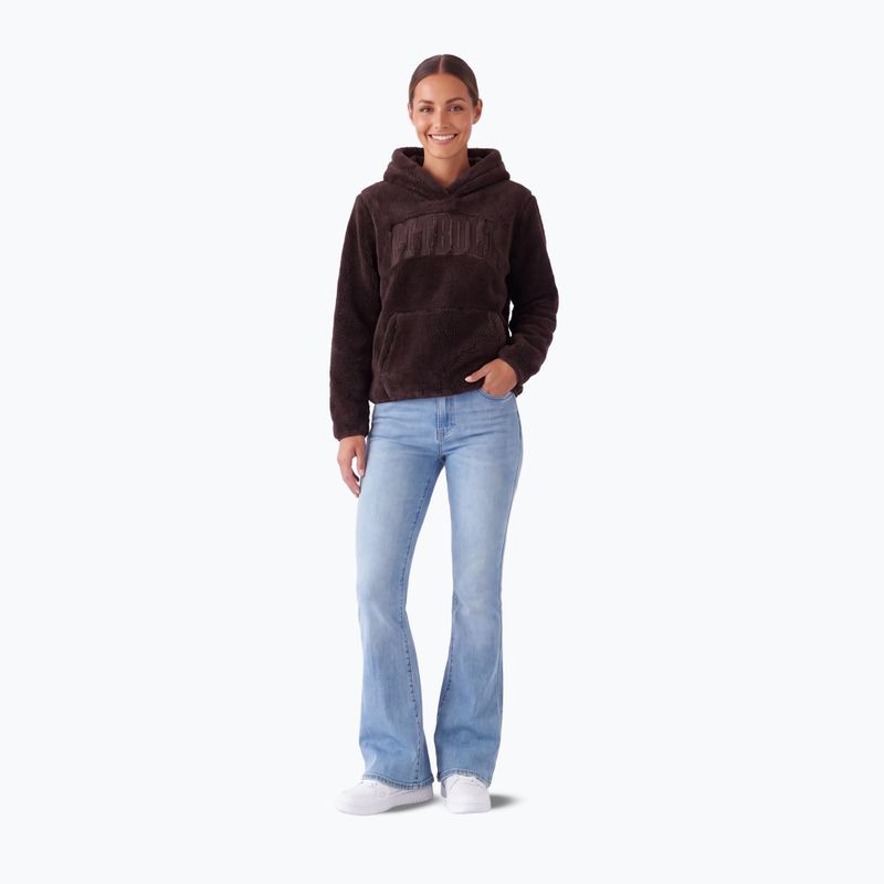 Bluza damska Pitbull Aragona Norton Hooded dark chocolate 2