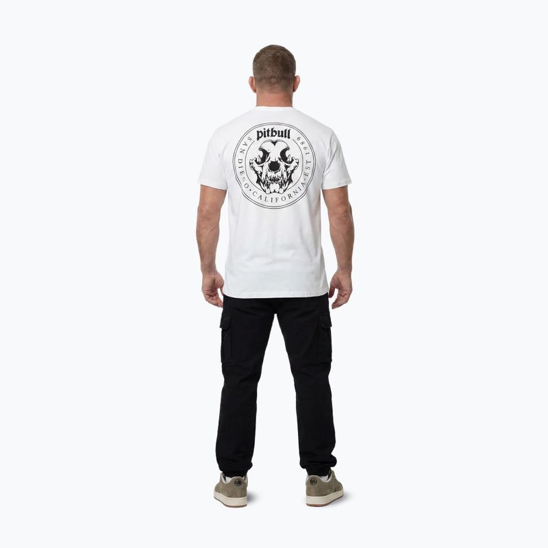Koszulka męska Pitbull O'Side Skull white 3