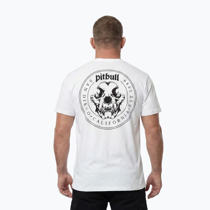Koszulka męska Pitbull O'Side Skull white 4