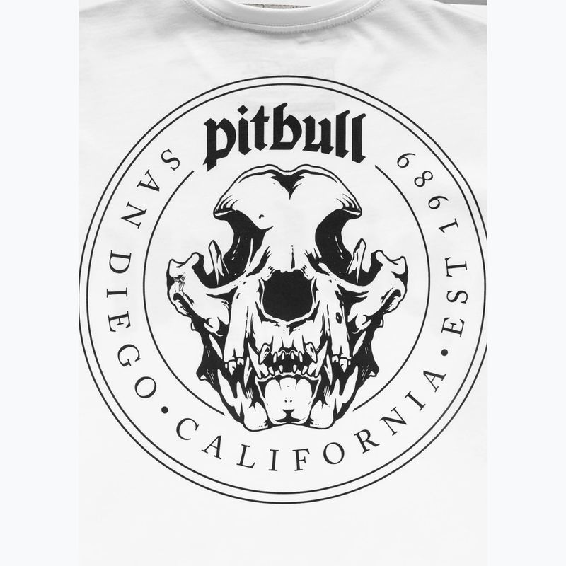 Koszulka męska Pitbull O'Side Skull white 9