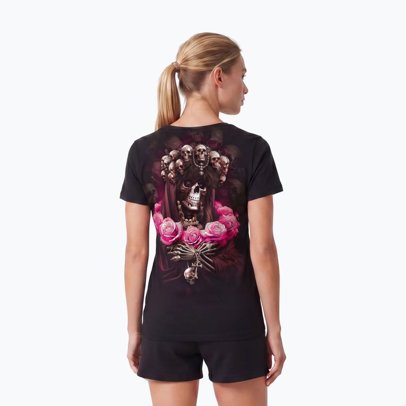Koszulka damska Pitbull Santa Muerte black/pink 3