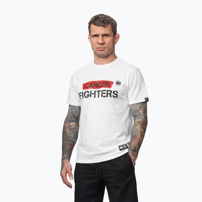 Koszulka męska Pitbull Cancer Fighters white