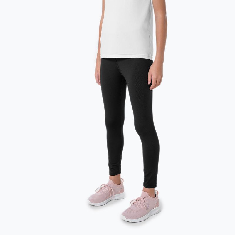 Legginsy dziecięce 4F JSPDF002 deep black