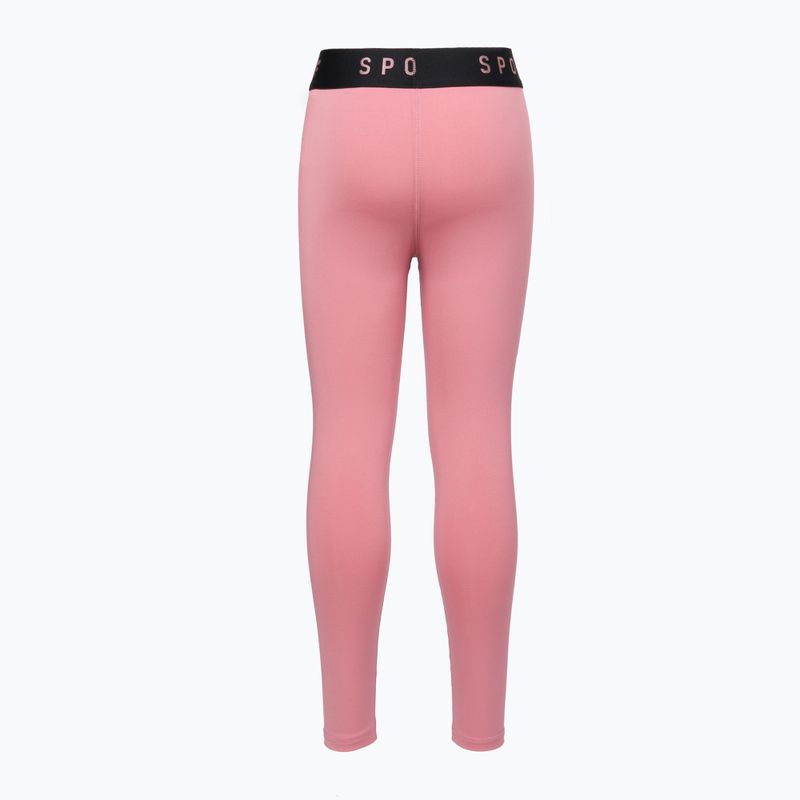 Legginsy dziecięce 4F JSPDF002 dark pink 4