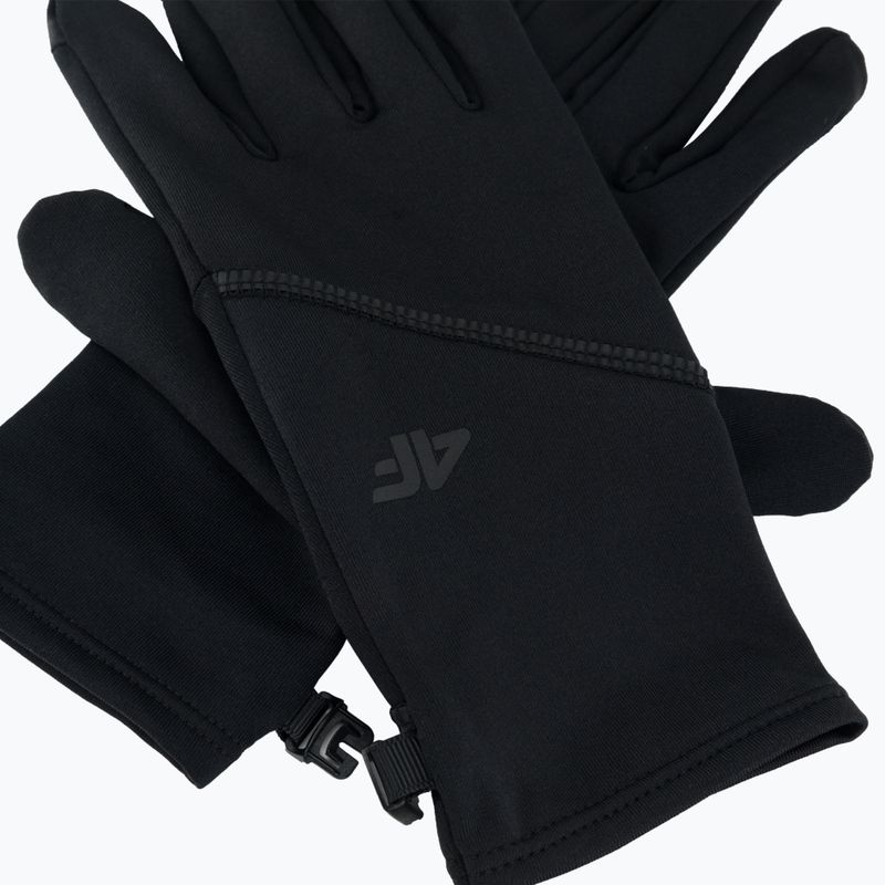 Rękawiczki trekkingowe 4F REU009 deep black 4