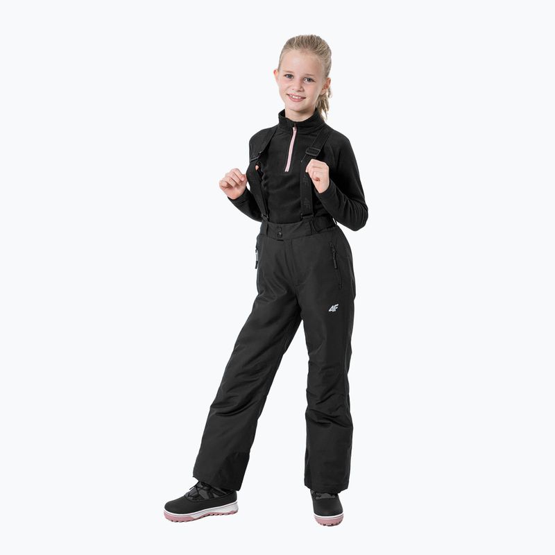 Bluza polarowa dziecięca 4F JBIDP001 deep black 2