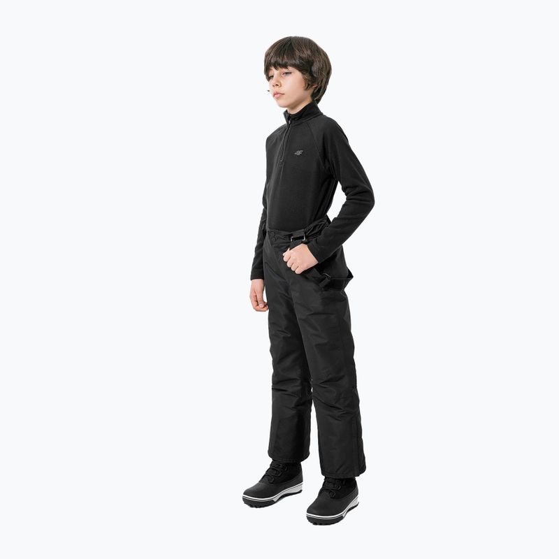 Bluza polarowa dziecięca 4F JBIMP001 deep black 2
