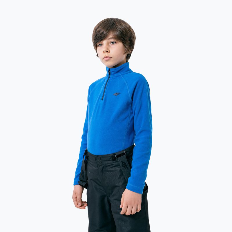 Bluza polarowa dziecięca 4F JBIMP001 blue