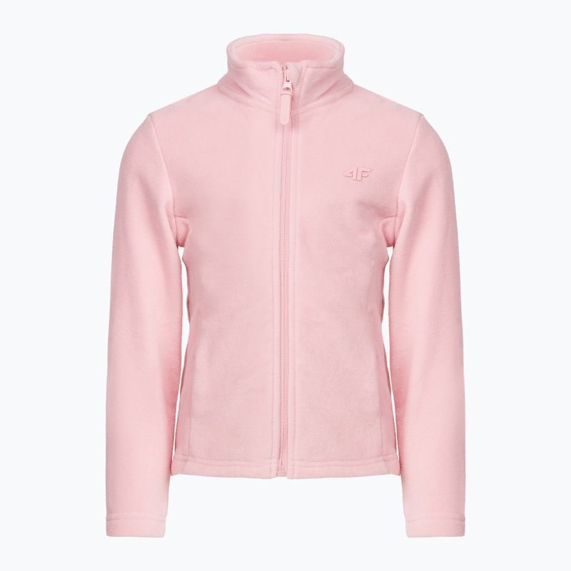 Bluza polarowa dziecięca 4F JPLD001 light pink